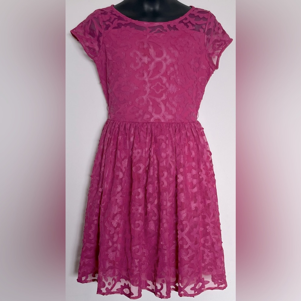American Girl Pink Lace Stretchy Dress 14